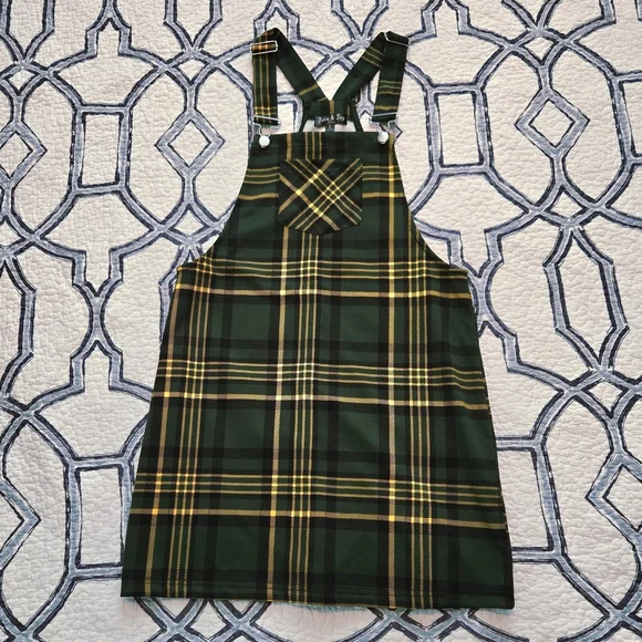 Jolie and Joy Tartan Plaid Pinafore Dress - Picture 5 of 10